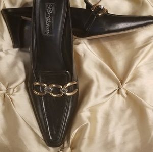 Brighton Mules with Gold Embelishment